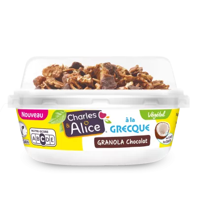 Snacking Grecque Coco Granola Chocolat 1x110g Charles et Alice Végétal 3D