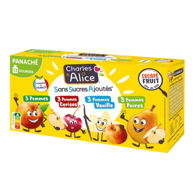 Gourdes Charles&Alice-enfants-pack x12