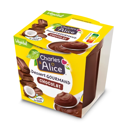 Snacking Gourmand Coco Chocolat 1x110g Charles et Alice Végétal 3D